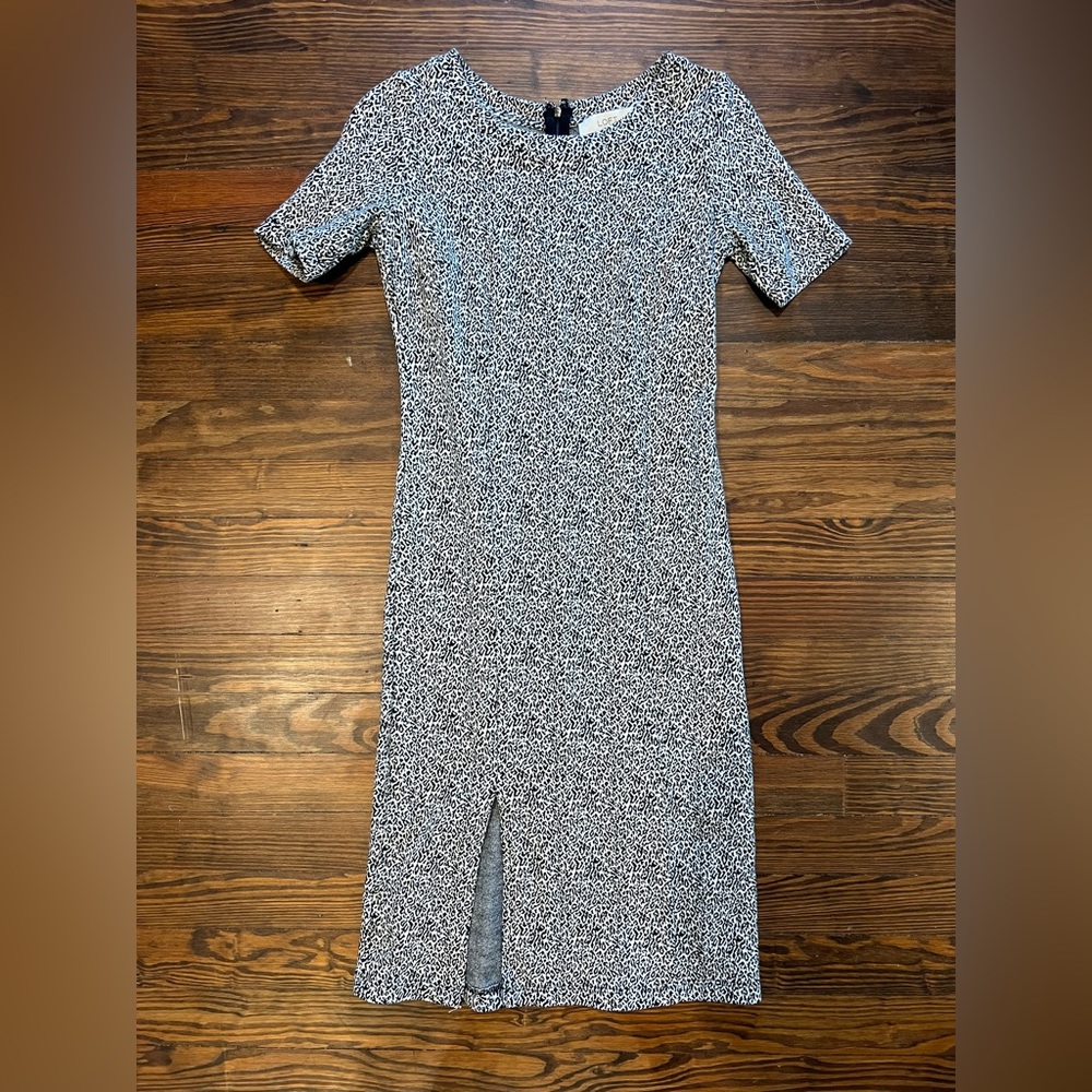 LOFT Leopard Dress Stretch Fit
